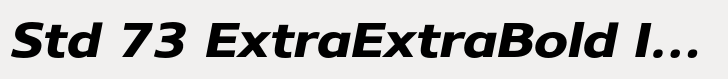Core Sans N Std 73 ExtraExtraBold Italic
