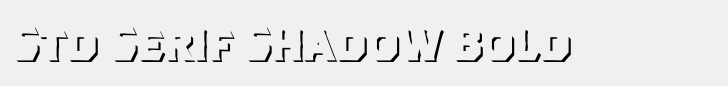 Dever Std Serif Shadow Bold