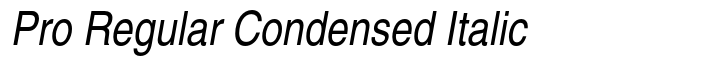 Nimbus Sans L Pro Regular Condensed Italic