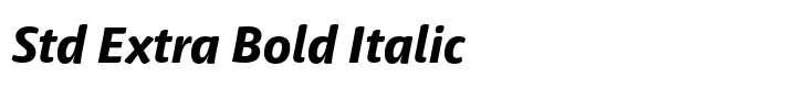 Haptic Pro Std Extra Bold Italic