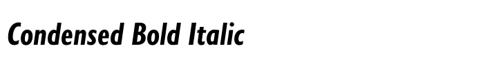 Gill Sans Nova Condensed Bold Italic