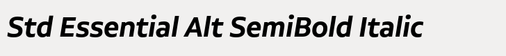Aalto Sans Std Essential Alt SemiBold Italic