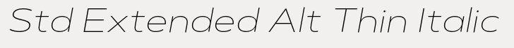 Artegra Sans Std Extended Alt Thin Italic