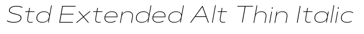 Artegra Sans Std Extended Alt Thin Italic